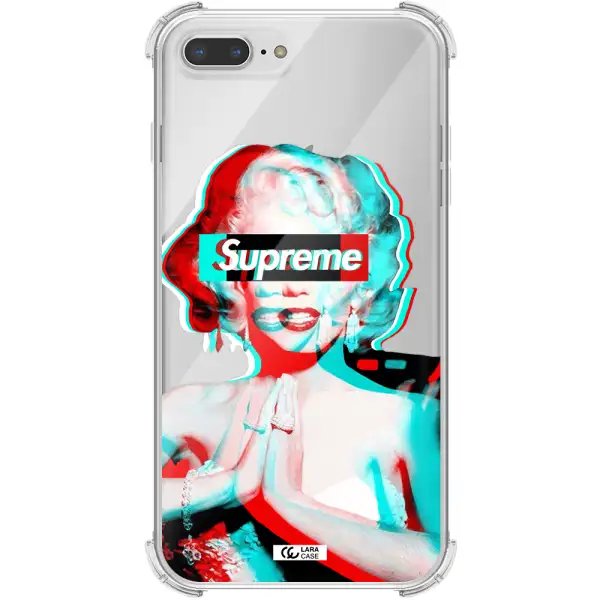 Marilyn Monroe Supreme Apple iPhone 7 plus Clear PC Case