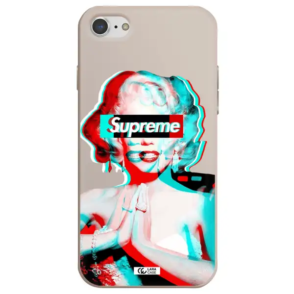 Marilyn Monroe Supreme Apple iPhone 7 Silicone Stone Case