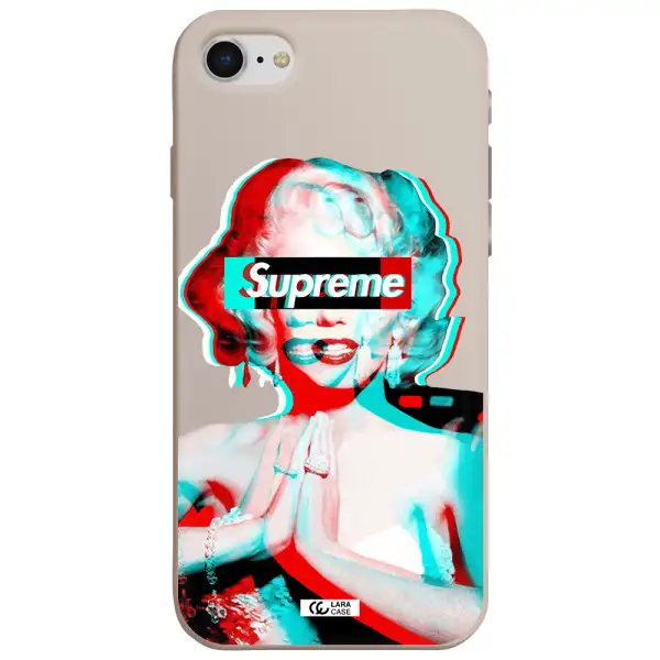 Marilyn Monroe Supreme Apple iPhone se 2020 Silicone Stone Case