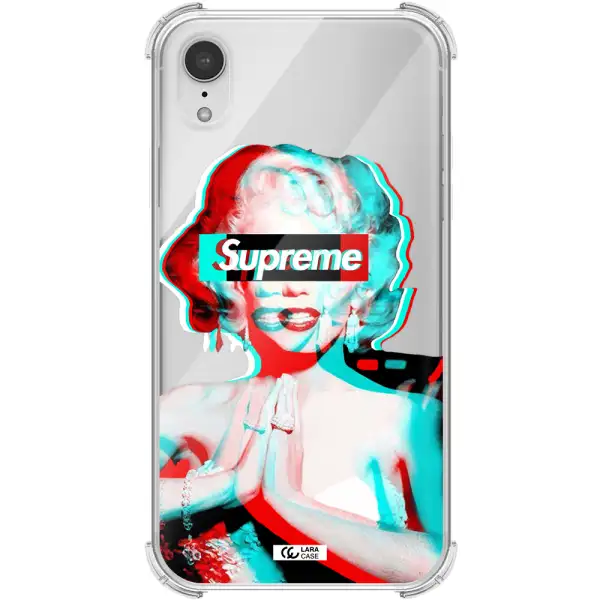Marilyn Monroe Supreme Apple iPhone XR Clear PC Case