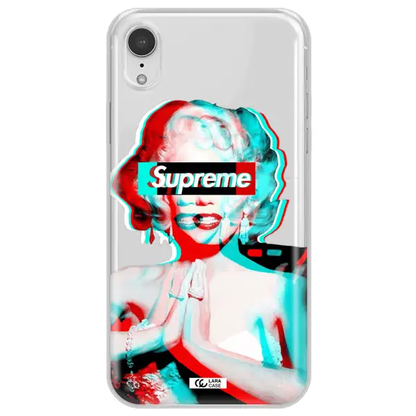 Marilyn Monroe Supreme Apple iPhone XR Clear TPU Case