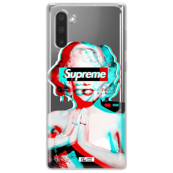 Marilyn Monroe Supreme Samsung Note 10 Clear TPU Case