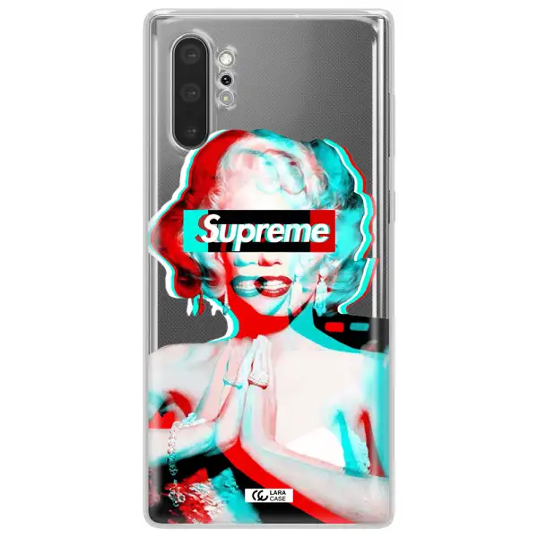 Marilyn Monroe Supreme Samsung Note 10 Plus Clear TPU Case