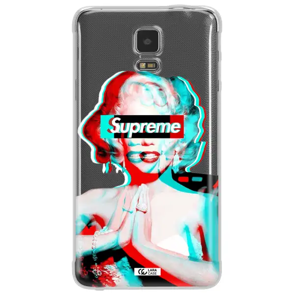 Marilyn Monroe Supreme Samsung Note 4 Clear TPU Case