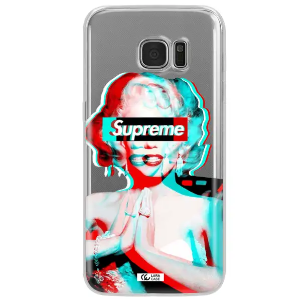 Marilyn Monroe Supreme Samsung S7 Edge Clear TPU Case