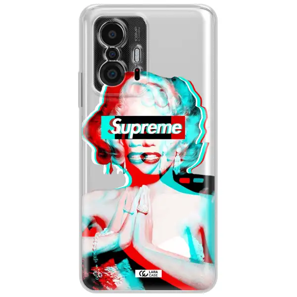 Marilyn Monroe Supreme Xiaomi 11T Clear Tpu Case