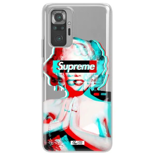 Marilyn Monroe Supreme Xiaomi Note 10 Pro Clear TPU Case