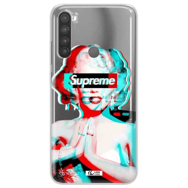 Marilyn Monroe Supreme Xiaomi Note 8 Clear TPU Case