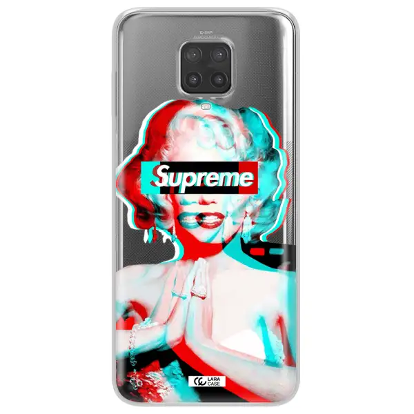 Marilyn Monroe Supreme Xiaomi Note 9 Pro Clear TPU Case