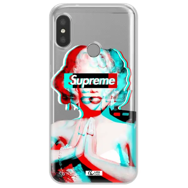 Marilyn Monroe Supreme Xiaomi Redmi 6 Pro Clear TPU Case