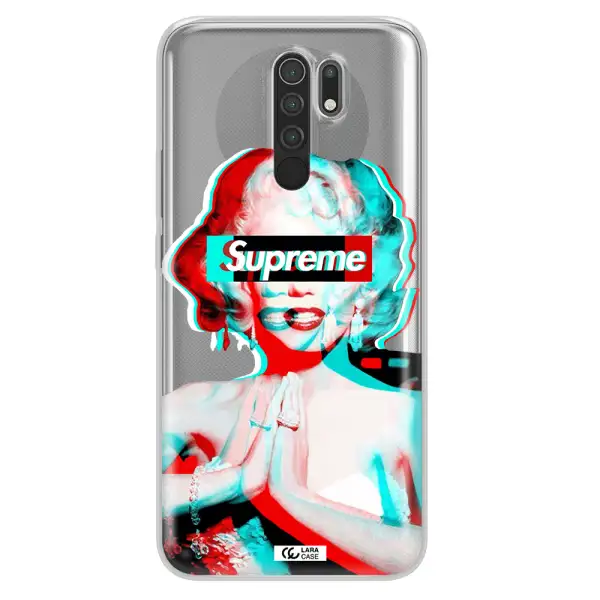 Marilyn Monroe Supreme Xiaomi Redmi 9 Clear TPU Case