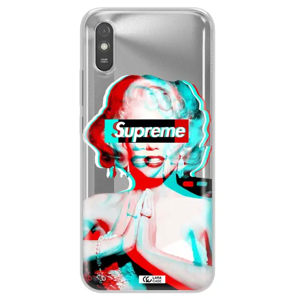 Marilyn Monroe Supreme Xiaomi Redmi 9A Clear TPU Case