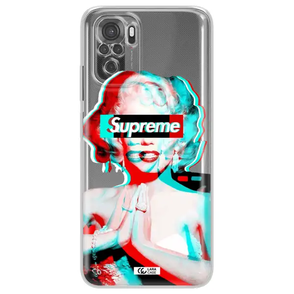 Marilyn Monroe Supreme Xiaomi Redmi Note 10S Clear Tpu Case
