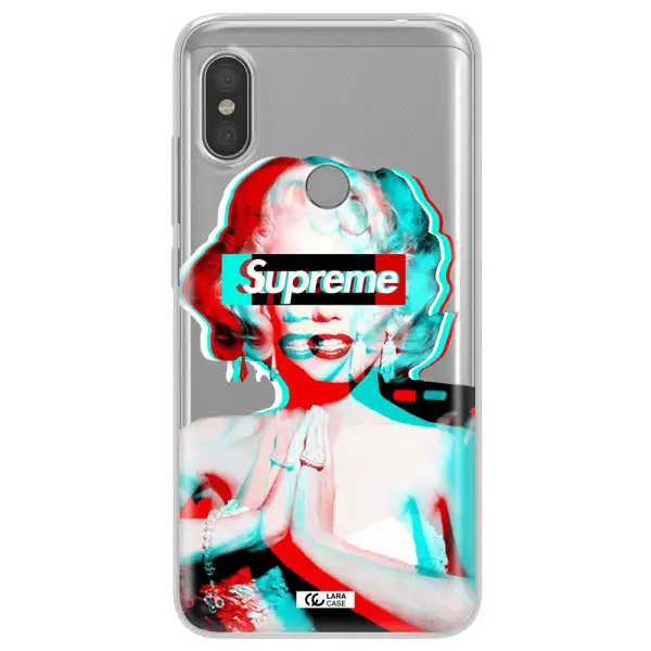 Marilyn Monroe Supreme Xiaomi Redmi Note 6 Pro Clear TPU Case