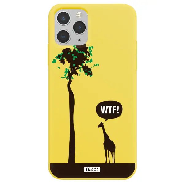 Wtf Apple iPhone 11 pro max Silicone canary yellow Case