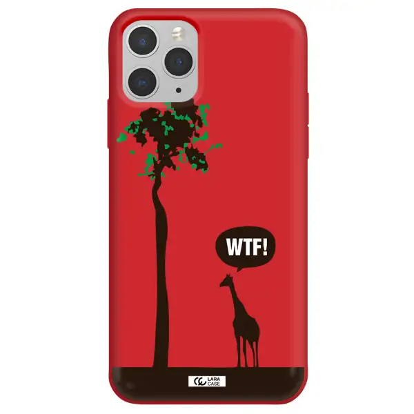Wtf Apple iPhone 11 pro max Silicone Imperial Red Case
