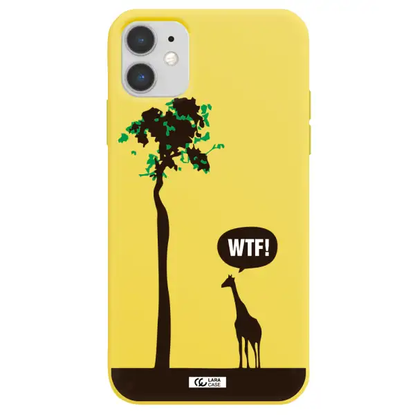 Wtf Apple iPhone 11 Silicone canary yellow Case