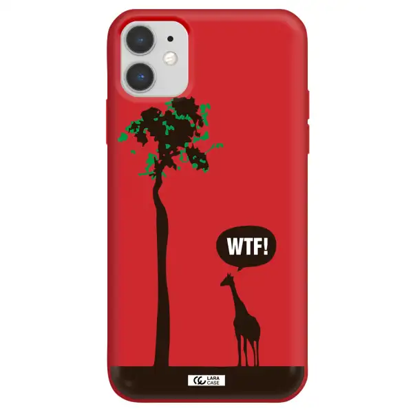 Wtf Apple iPhone 11 Silicone Imperial Red Case