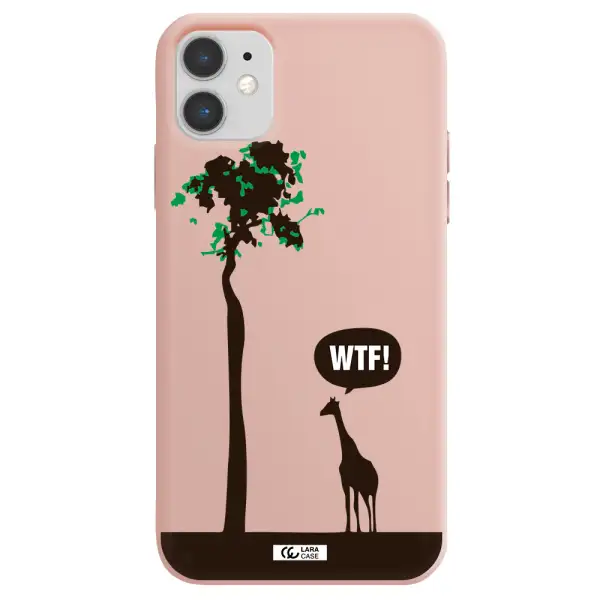 Wtf Apple iPhone 11 Silicone pastel pink Case