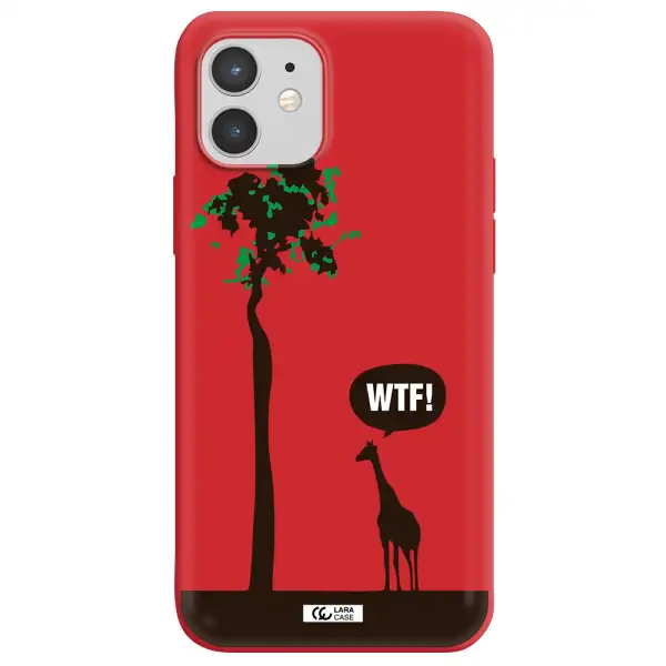Wtf Apple iPhone 12 mini Silicone Imperial Red Case
