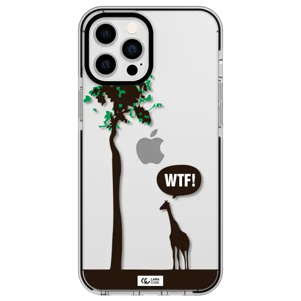 Wtf Apple iPhone 12 pro max impact black border Case