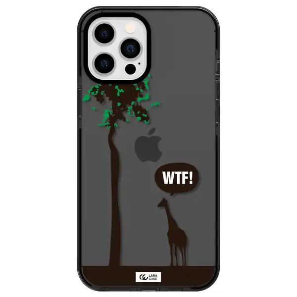 Wtf Apple iPhone 12 pro max impact Smoke Black Case