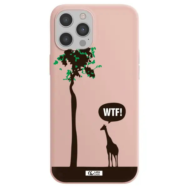 Wtf Apple iPhone 12 pro Silicone pastel pink Case