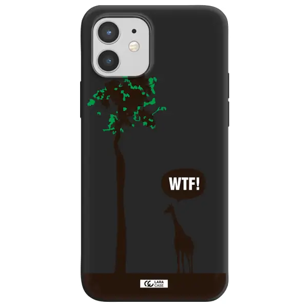 Wtf Apple iPhone 12 Silicone black Case