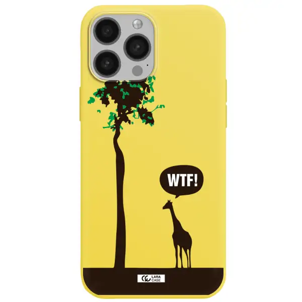 Wtf Apple iPhone 13 Pro Max Silicone canary yellow Case