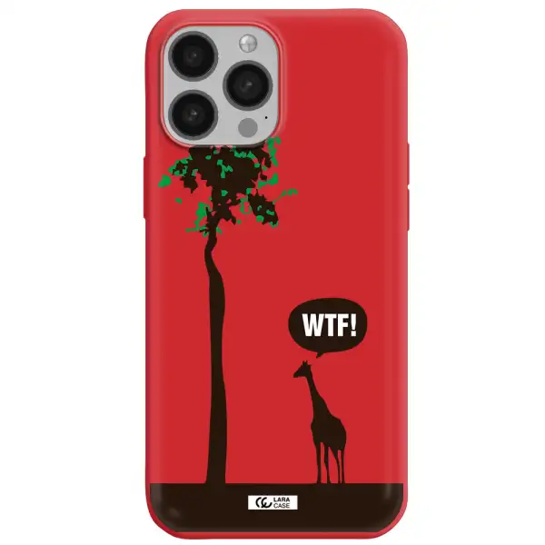 Wtf Apple iPhone 13 Pro Max Silicone Imperial Red Case
