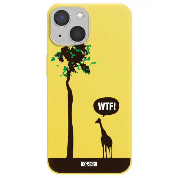 Wtf Apple iPhone 13 Silicone canary yellow Case