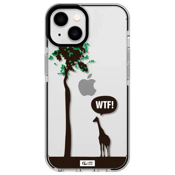 Wtf Apple iPhone 14 impact black border Case