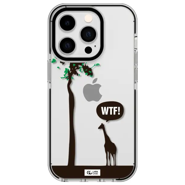 Wtf Apple iPhone 14 pro impact black border Case