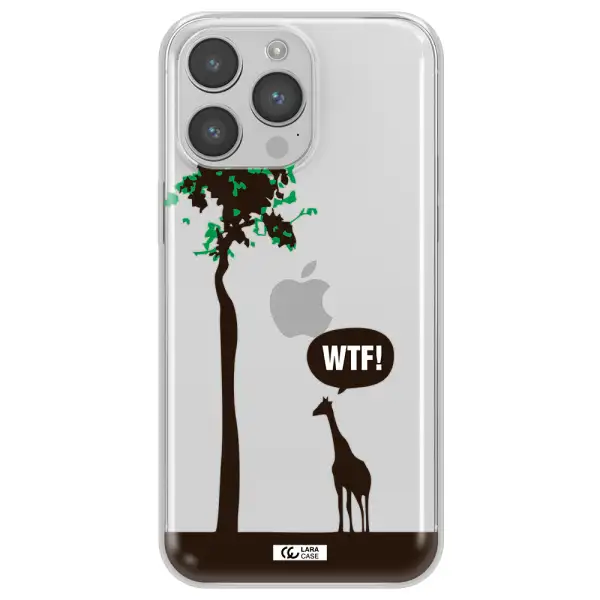 Wtf Apple iPhone 14 pro max Clear TPU Case