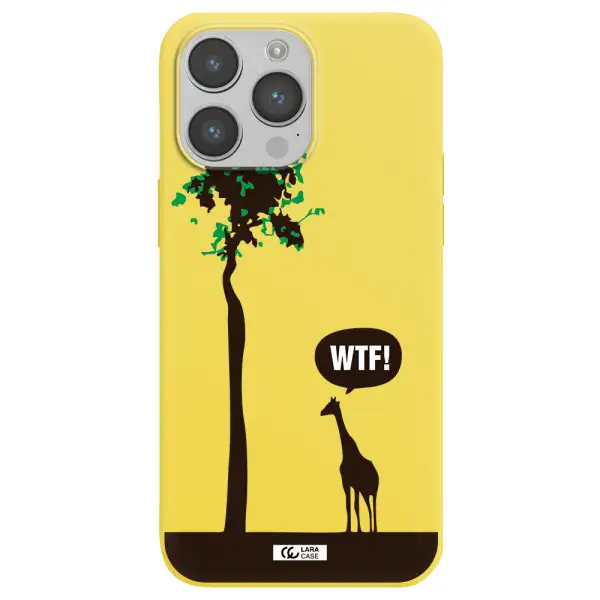 Wtf Apple iPhone 14 pro Silicone canary yellow Case