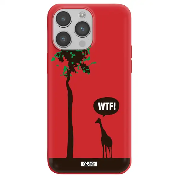 Wtf Apple iPhone 14 pro Silicone Imperial Red Case