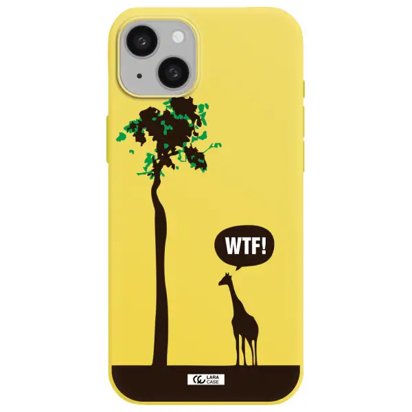 Wtf Apple iphone 15 plus Silicone canary yellow Case