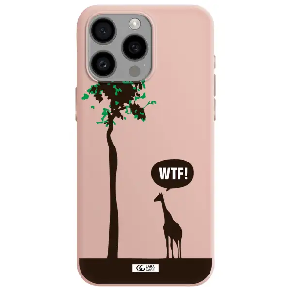 Wtf Apple Iphone 15 Pro max Silicone pastel pink Case