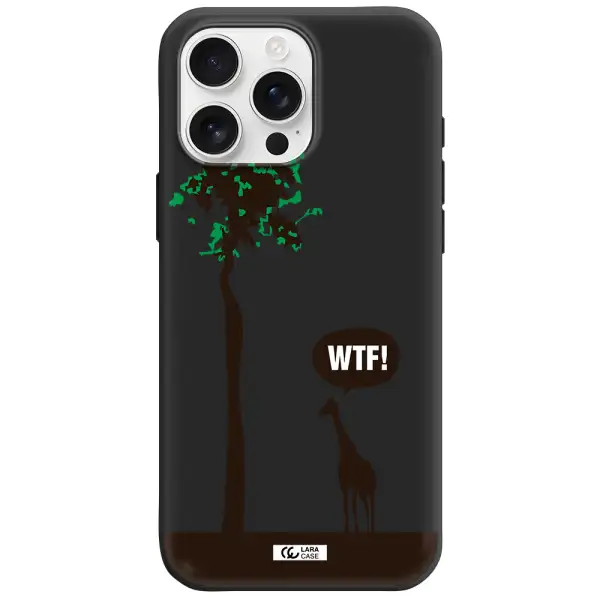 Wtf Apple Iphone 16 Pro Max Silicone Black Case
