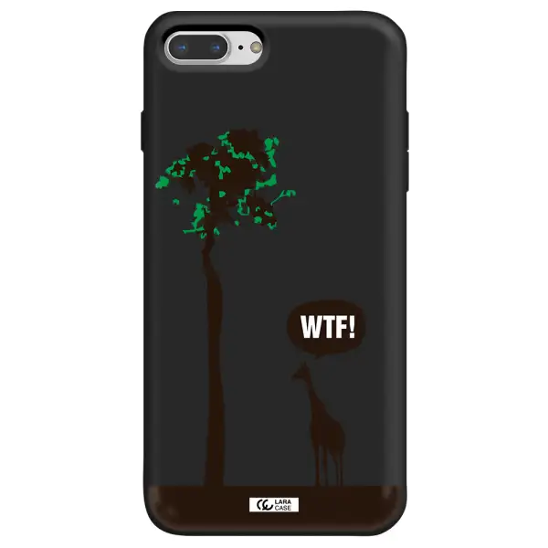 Wtf Apple iPhone 8 plus Silicone black Case