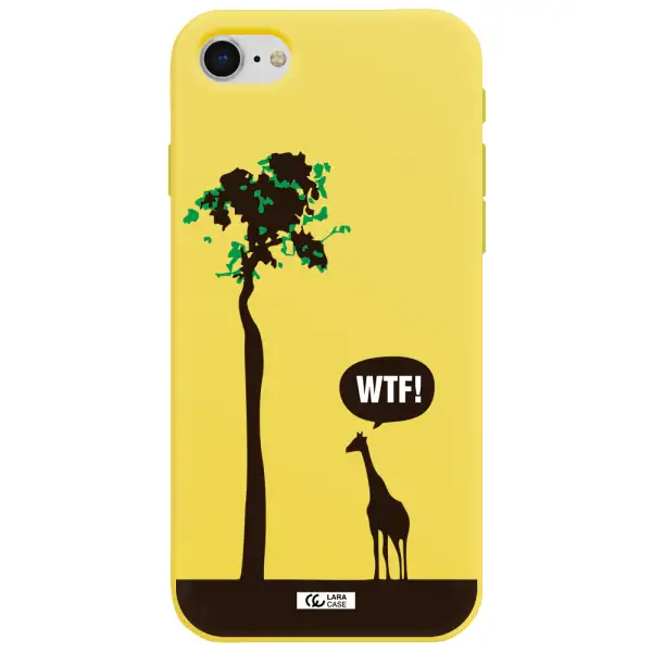 Wtf Apple iPhone se 2020 Silicone canary yellow Case