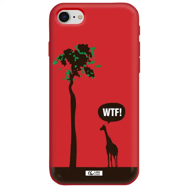 Wtf Apple iPhone se 2020 Silicone Imperial Red Case