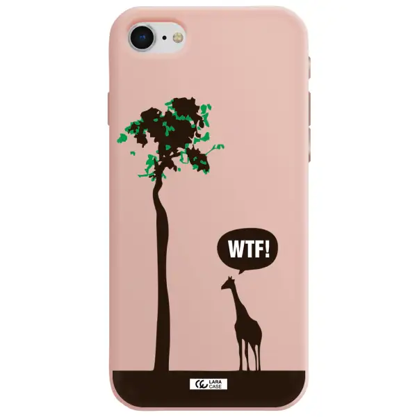 Wtf Apple iPhone se 2020 Silicone pastel pink Case