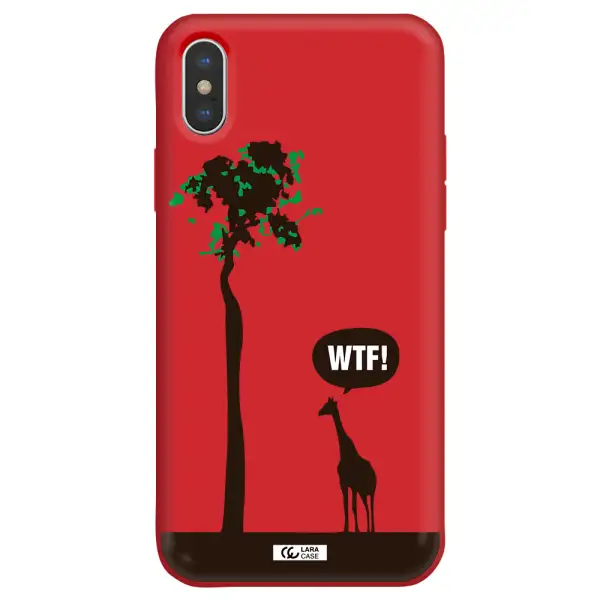 Wtf Apple iPhone X Silicone Imperial Red Case