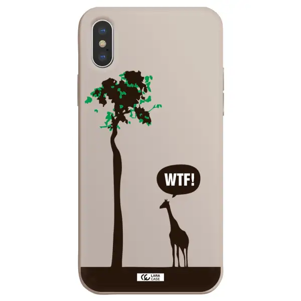 Wtf Apple iPhone X Silicone Stone Case