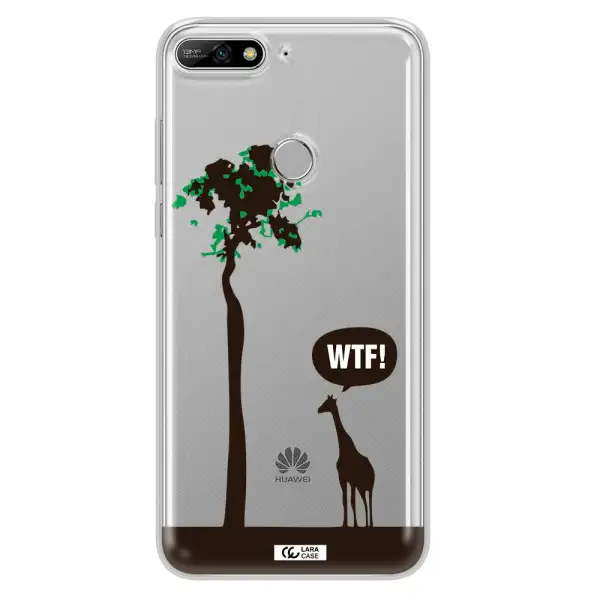 Wtf Huawei Y7 2018 Clear TPU Case