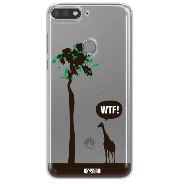 Wtf Huawei Y7 Prime 2018 Clear TPU Case