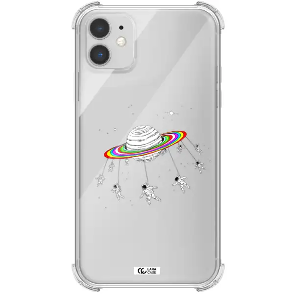 Pluto Rainbow Apple iPhone 11 Clear PC Case