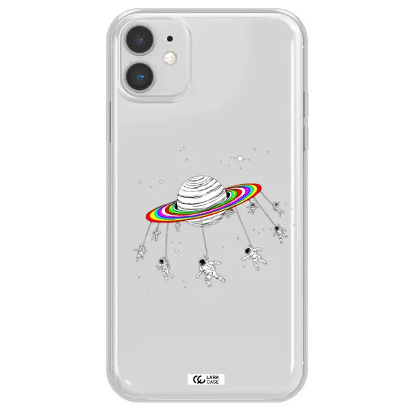 Pluto Rainbow Apple iPhone 11 Clear TPU Case