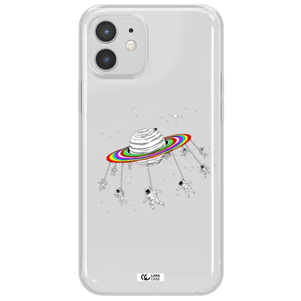 Pluto Rainbow Apple iPhone 12 Clear TPU Case